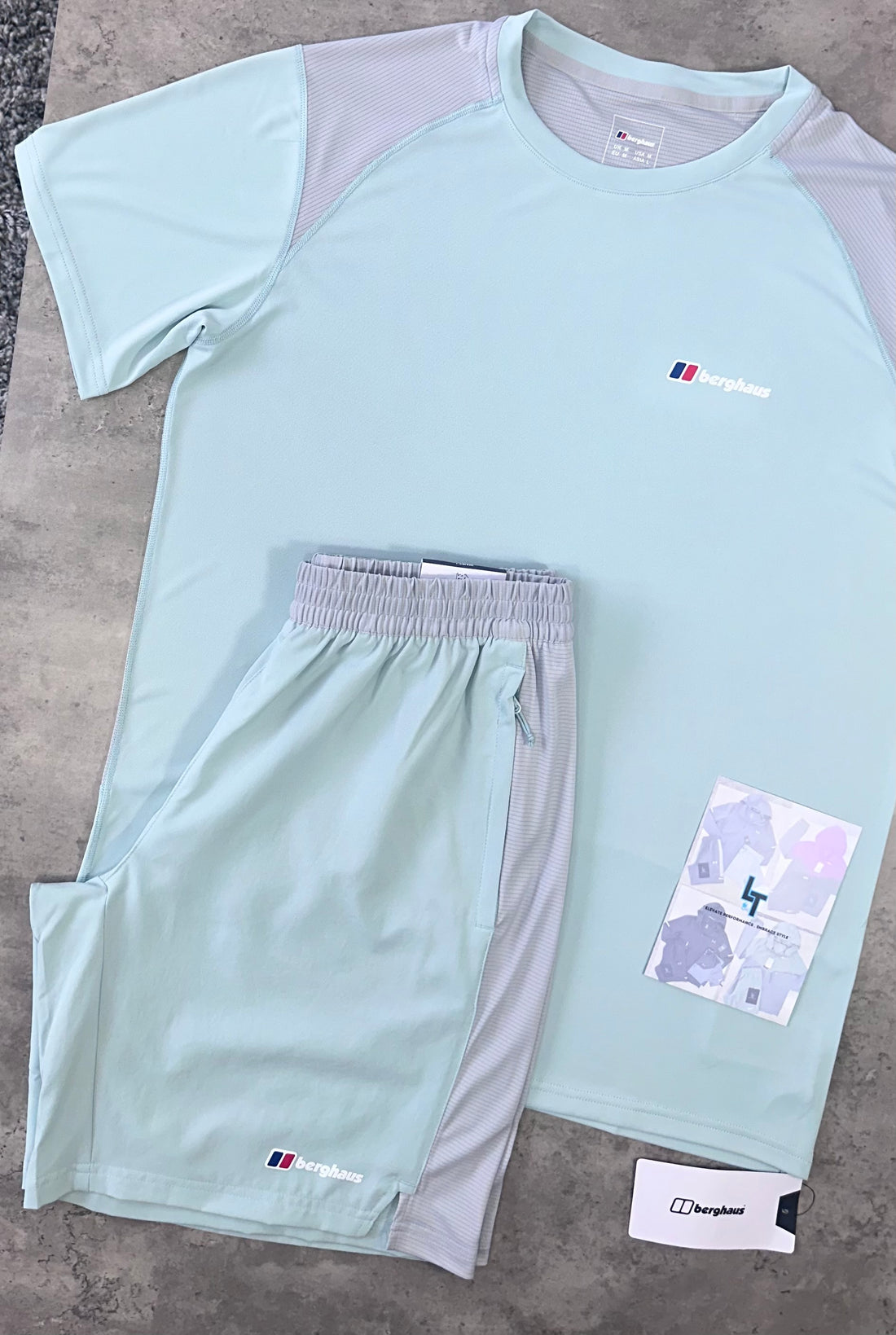 BERGHAUS TECH SET - MINT/LIGHT GREY