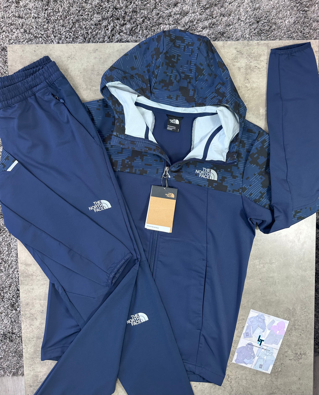 NORTH FACE DIGITAL TRACKSUIT - NAVY BLUE