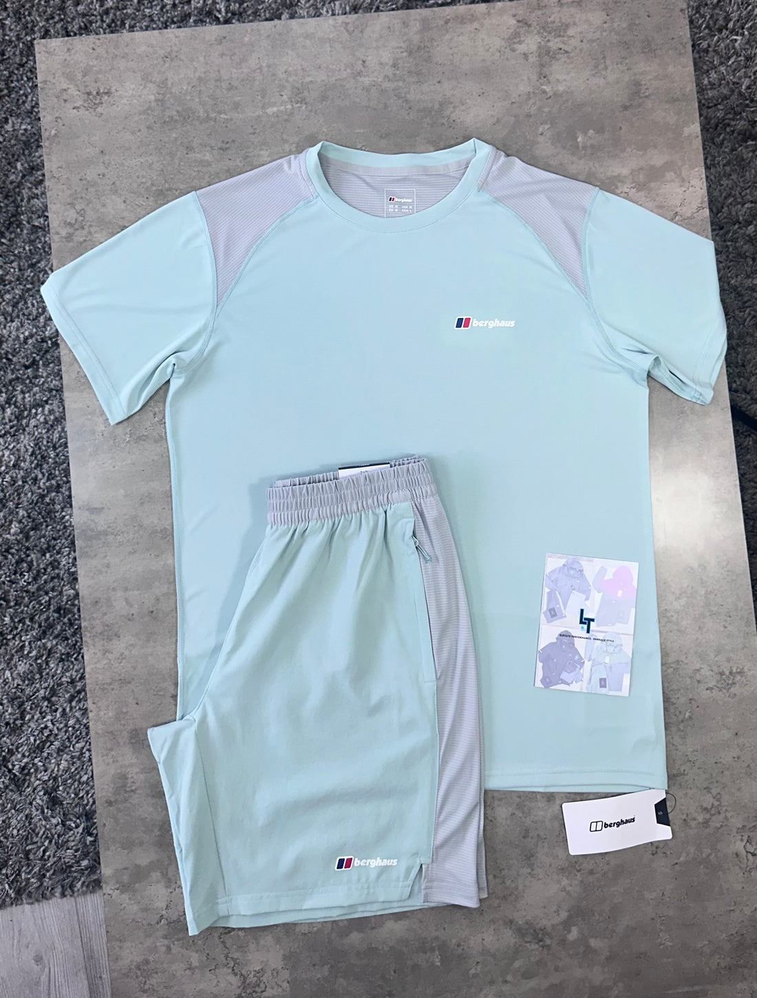 BERGHAUS TECH SET - MINT/LIGHT GREY