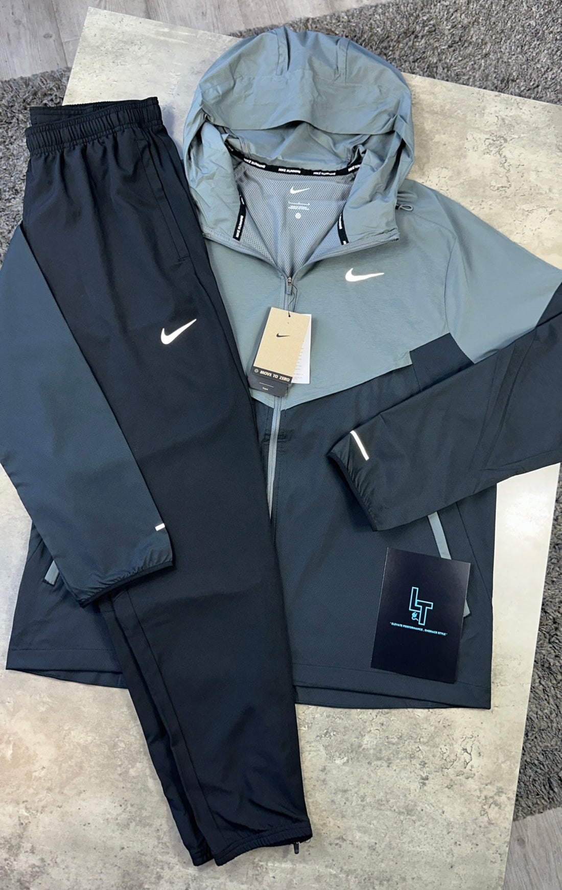 NIKE WINDRUNNER TRACKSUIT - BLACK/GREY
