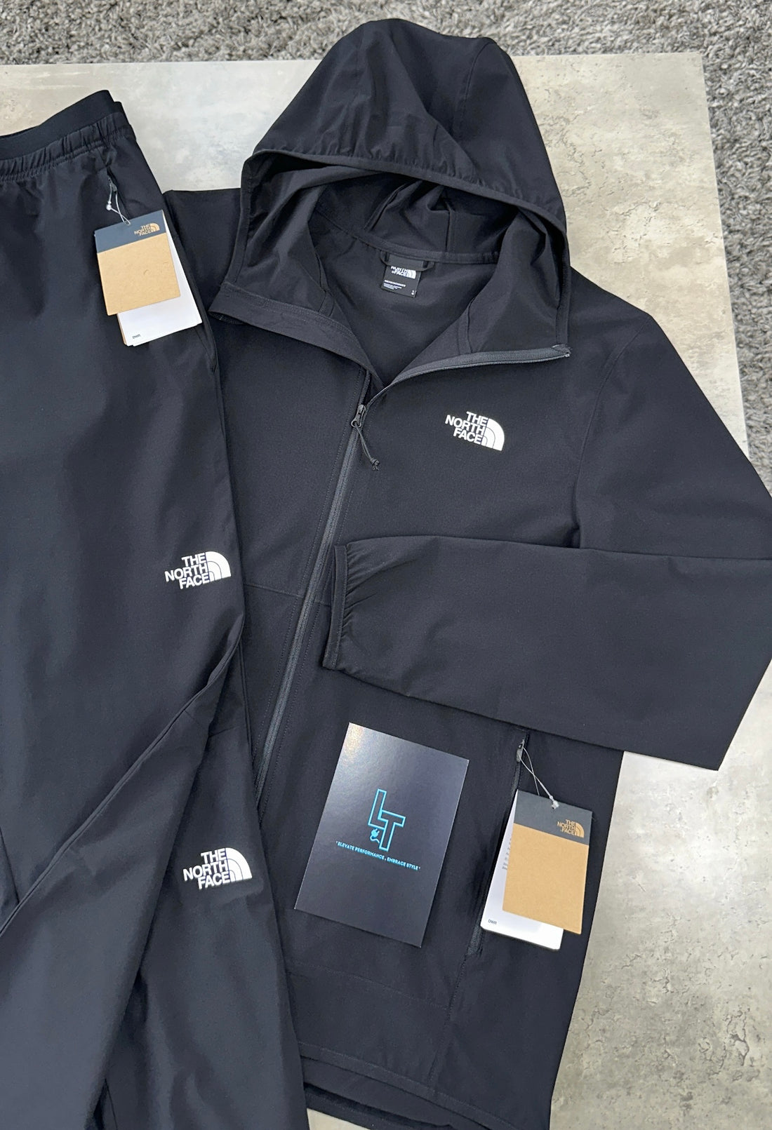 NORTH FACE WOVEN TRACKSUIT - BLACK