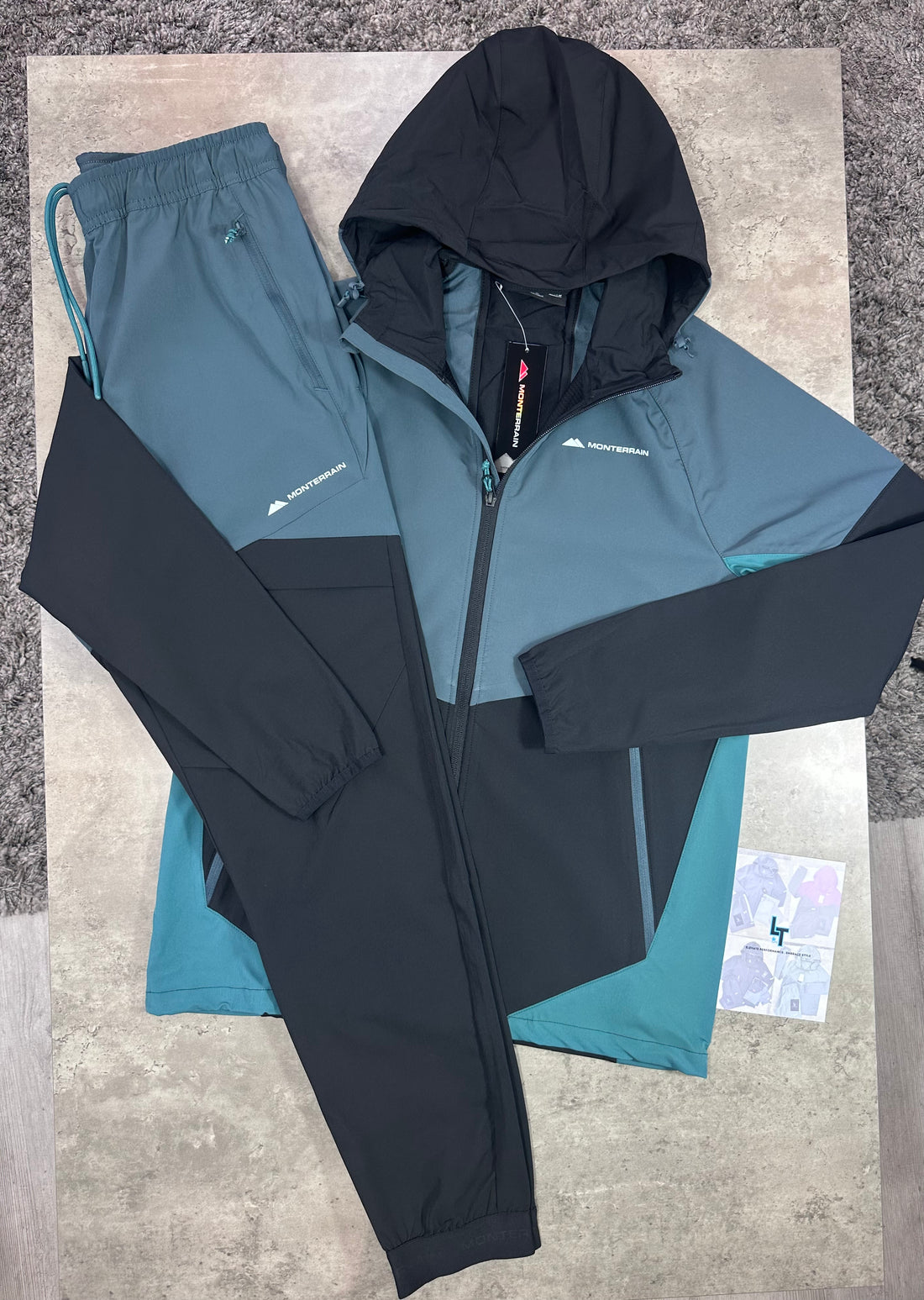 MONTERRAIN TRACKSUIT - DARK SLATE / BLACK