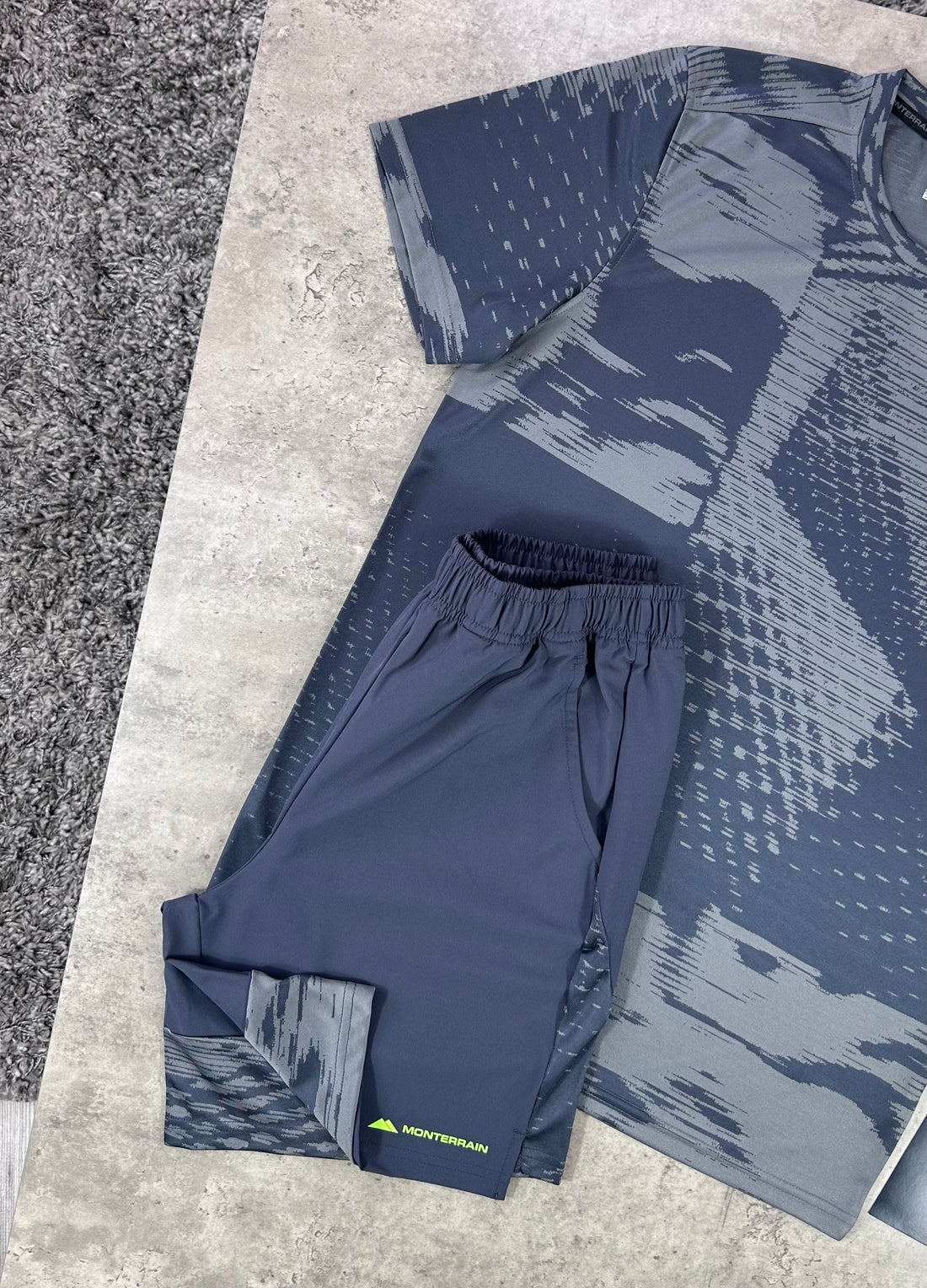 MONTERRAIN JACQUARD SET - GREY/VOLT