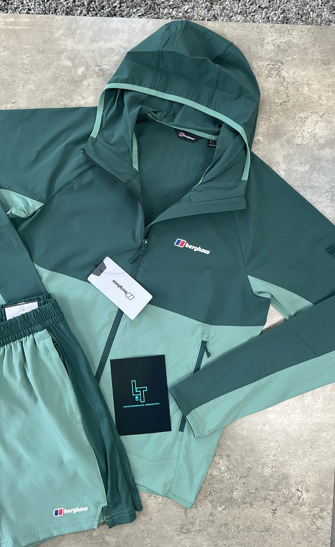 BERGHAUS JACKET SET - DARK/PINE GREEN