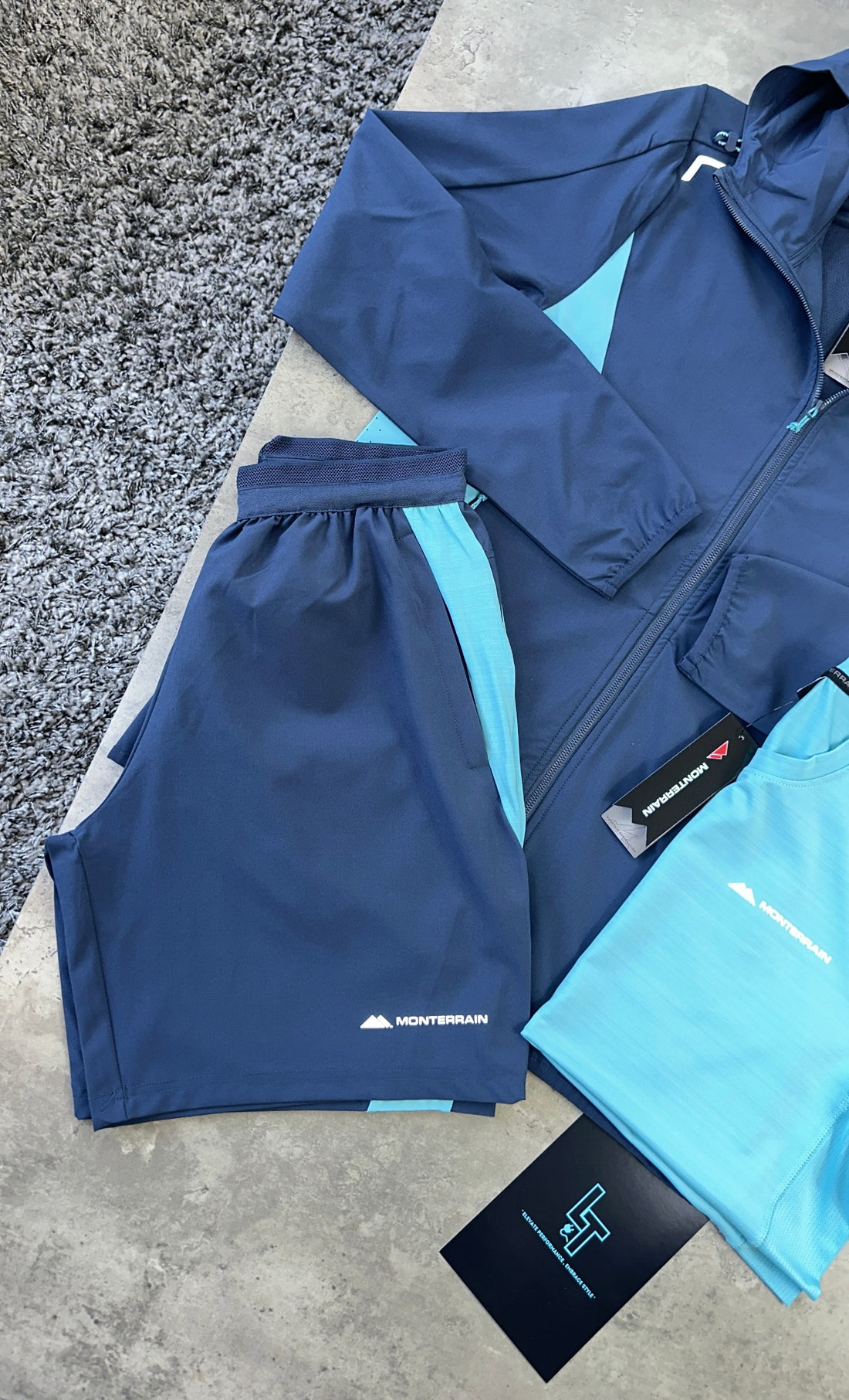 MONTERRAIN 3 PIECE SET - NAVY/AQUA