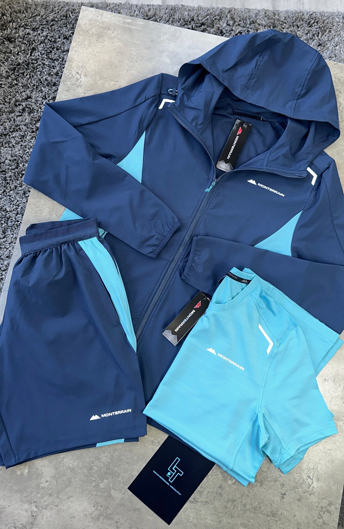 MONTERRAIN 3 PIECE SET - NAVY/AQUA