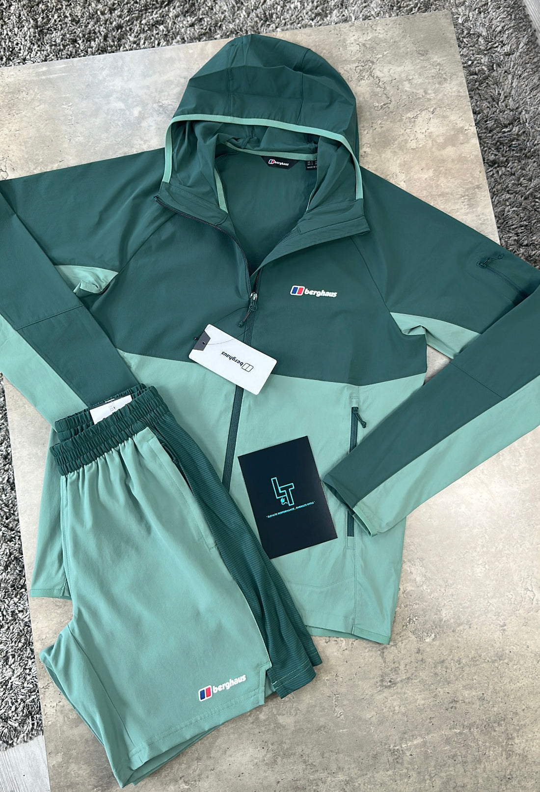 BERGHAUS JACKET SET - DARK/PINE GREEN