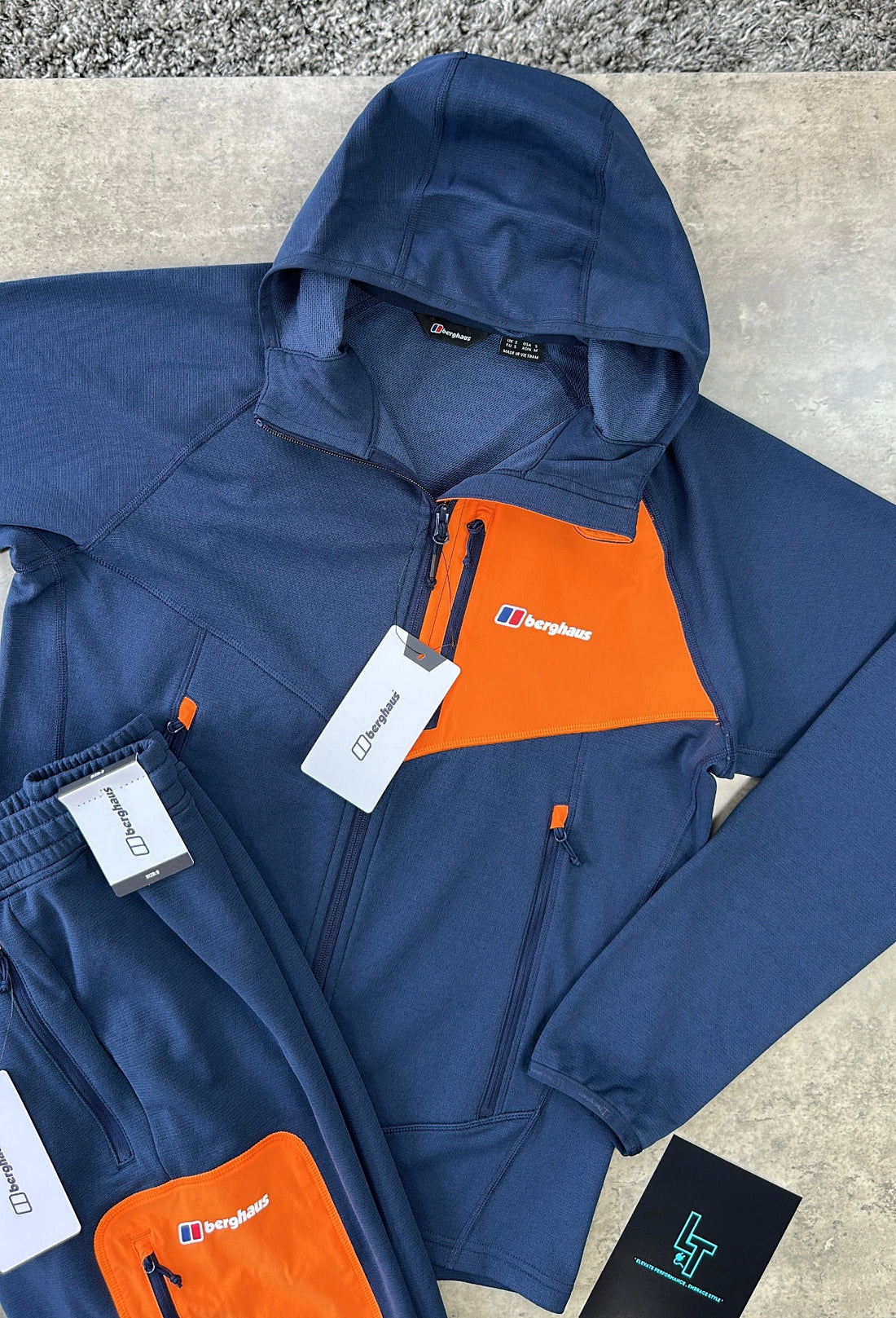 BERGHAUS FLEECE SET - NAVY/ORANGE