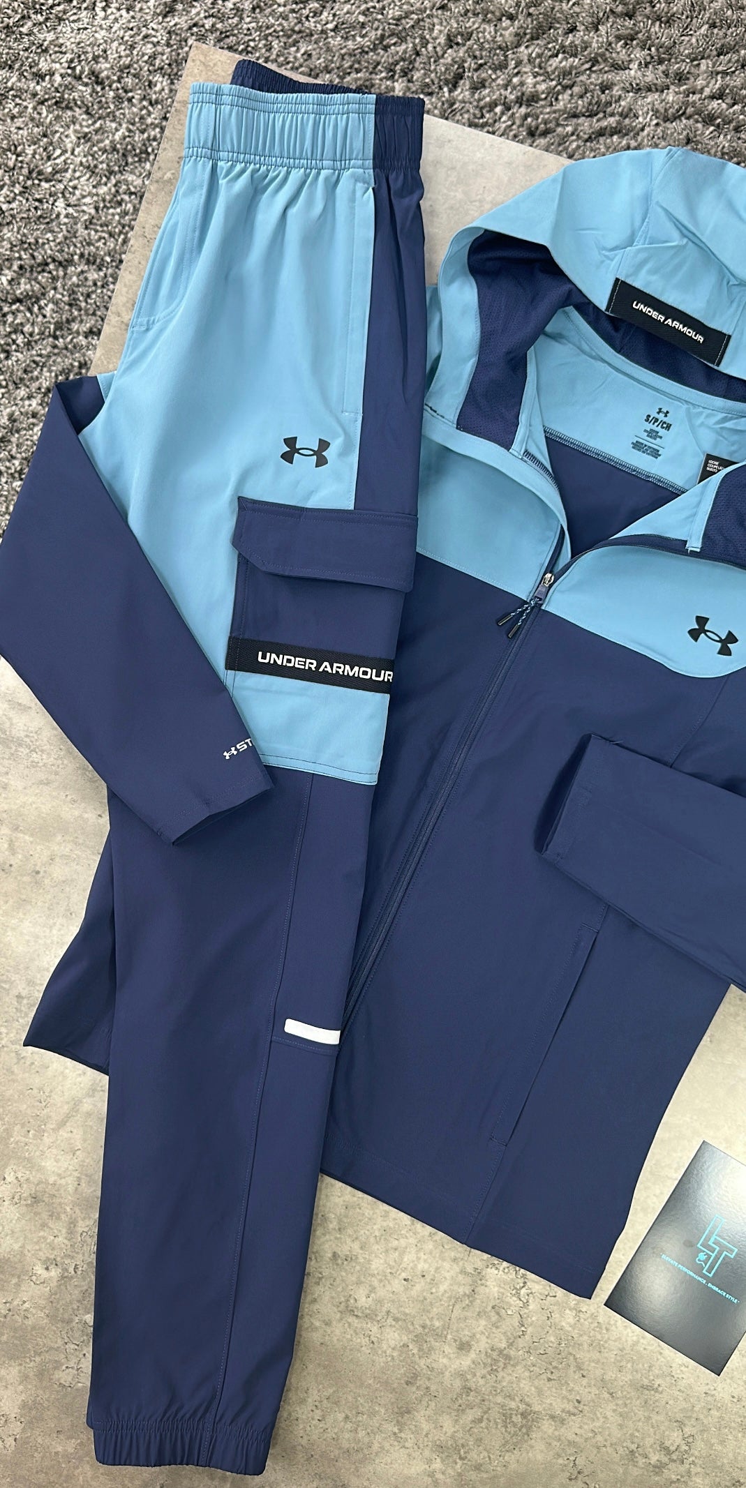 UNDER ARMOUR TECH UTILITY TRACKSUIT - BLUE