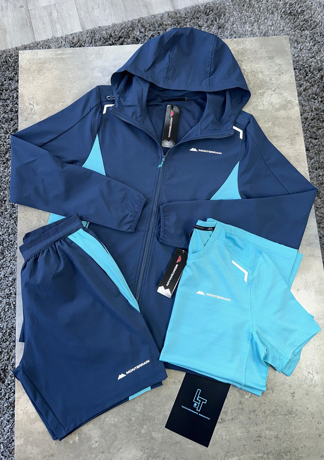 MONTERRAIN 3 PIECE SET - NAVY/AQUA