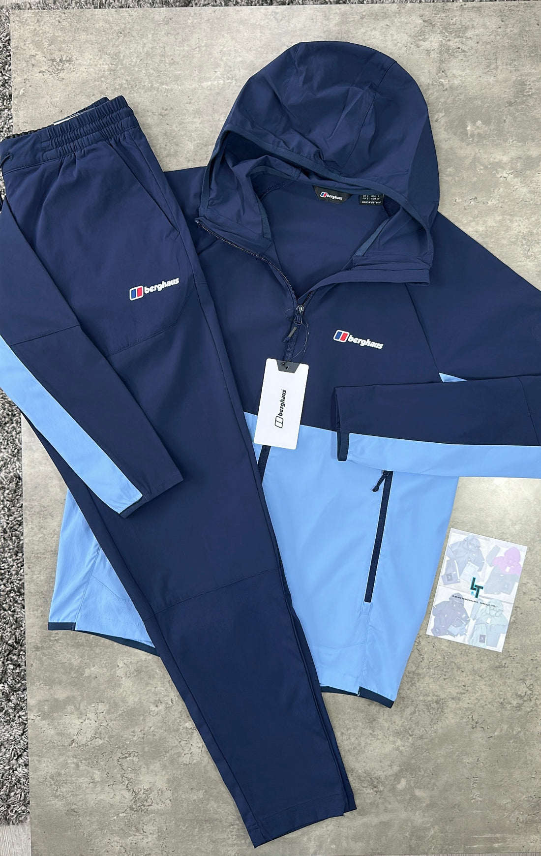 BERGHAUS TRACKSUIT - NAVY/SKY BLUE