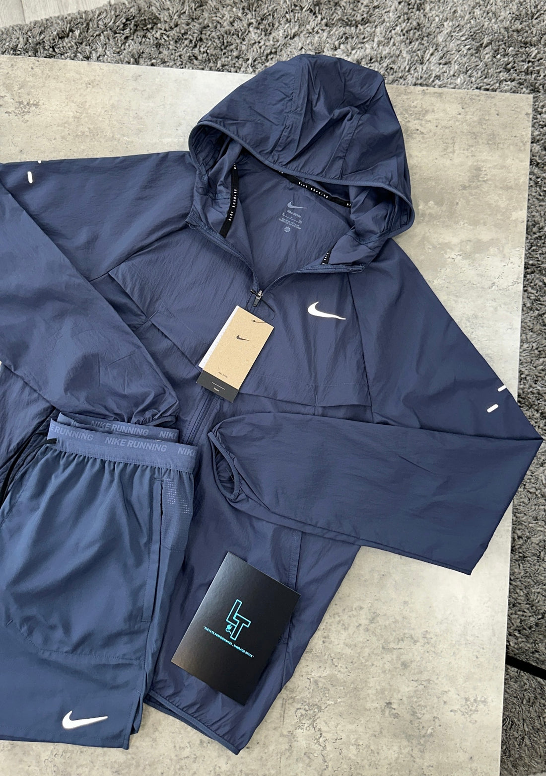 NIKE STRIDE JACKET SET - THUNDER BLUE