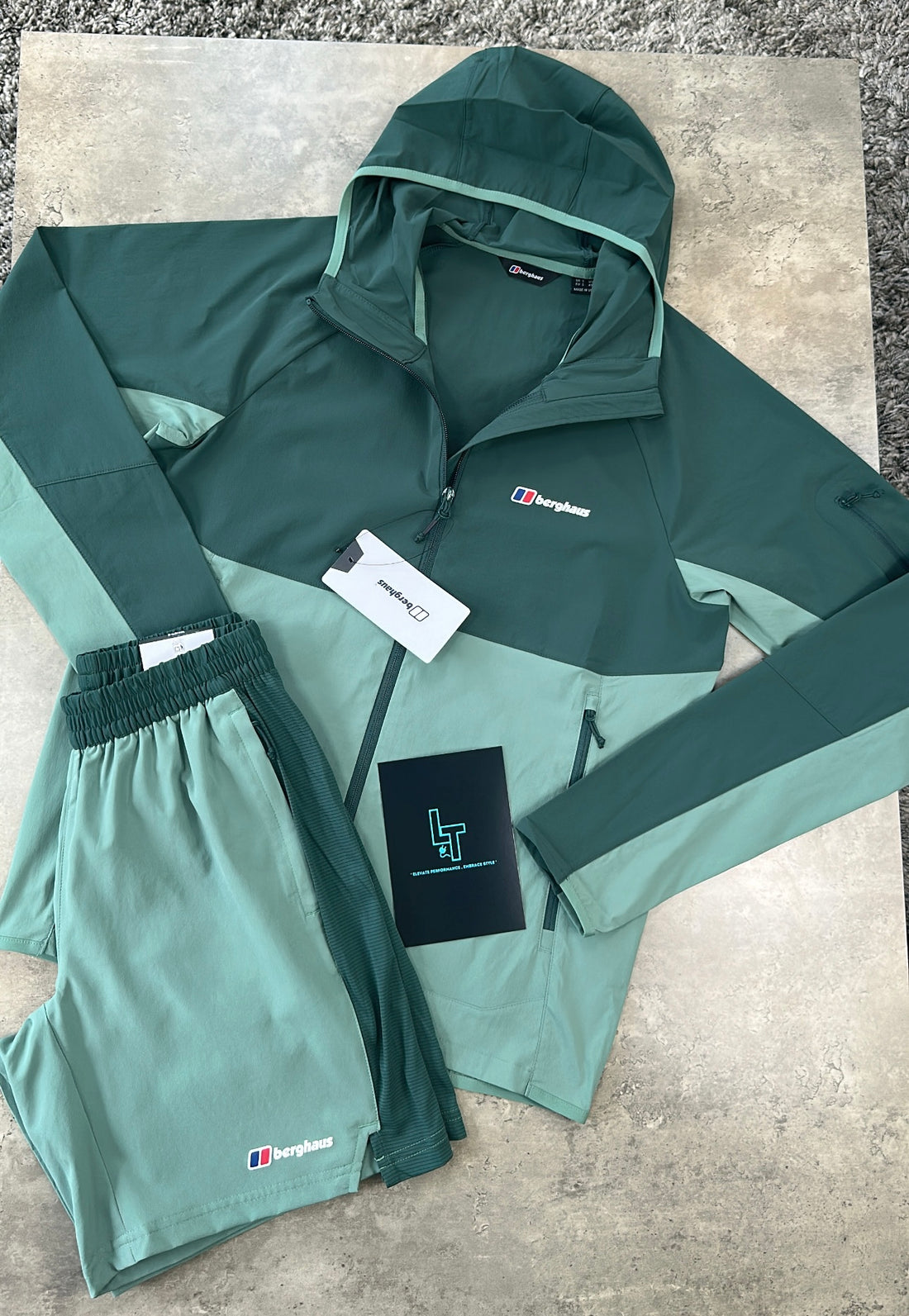 BERGHAUS JACKET SET - DARK/PINE GREEN