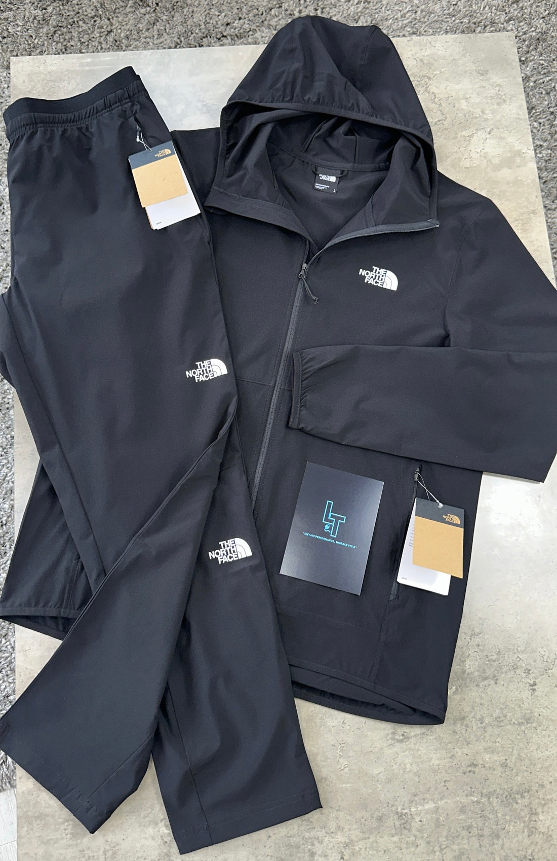 NORTH FACE WOVEN TRACKSUIT - BLACK