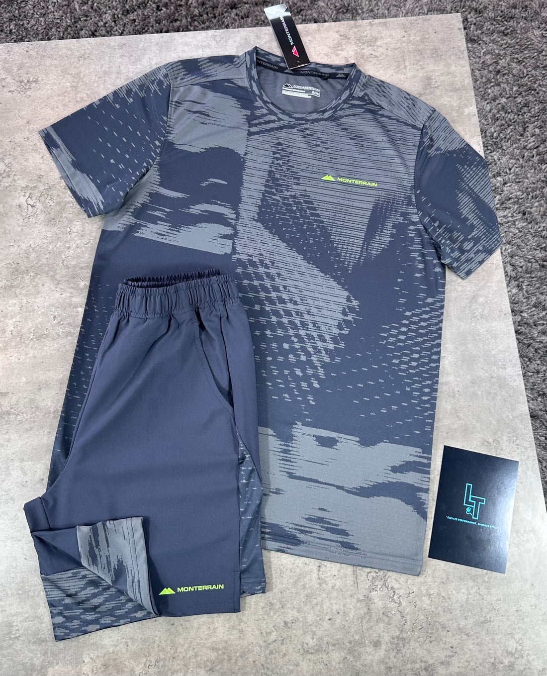 MONTERRAIN JACQUARD SET - GREY/VOLT