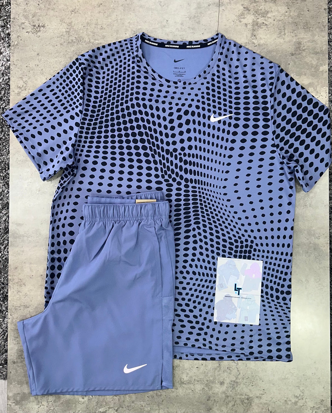 NIKE GRAPHIC MILER SET - LILAC / BLACK