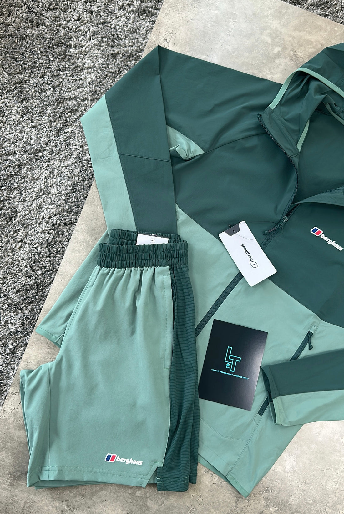 BERGHAUS JACKET SET - DARK/PINE GREEN
