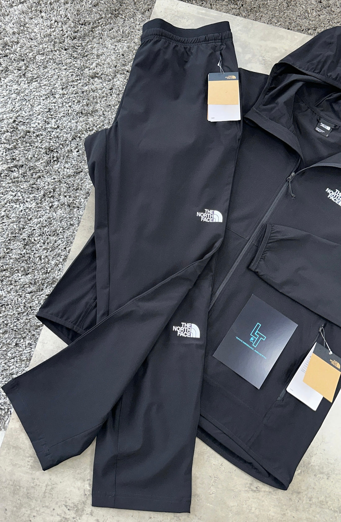 NORTH FACE WOVEN TRACKSUIT - BLACK