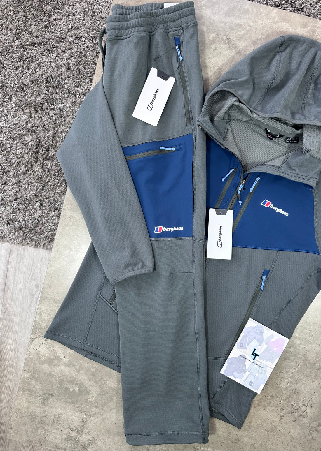 BERGHAUS FLEECE PLUS TRACKSUIT - DARK GREY / NAVY