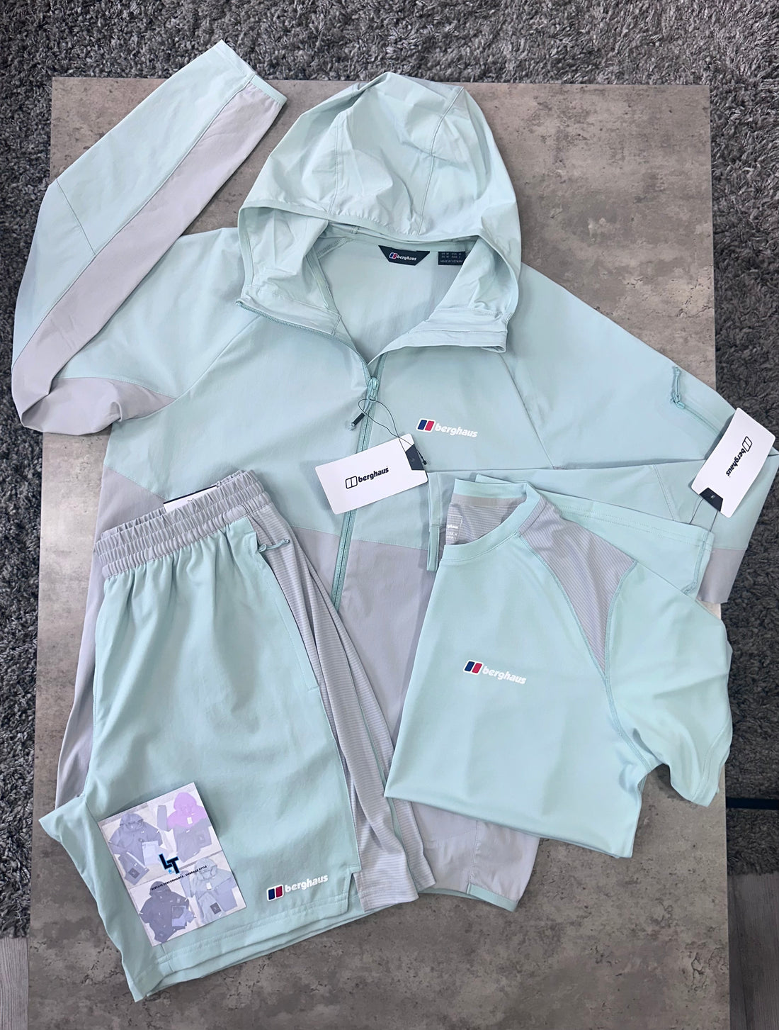 BERGHAUS TRI SET - MINT/LIGHT GREY