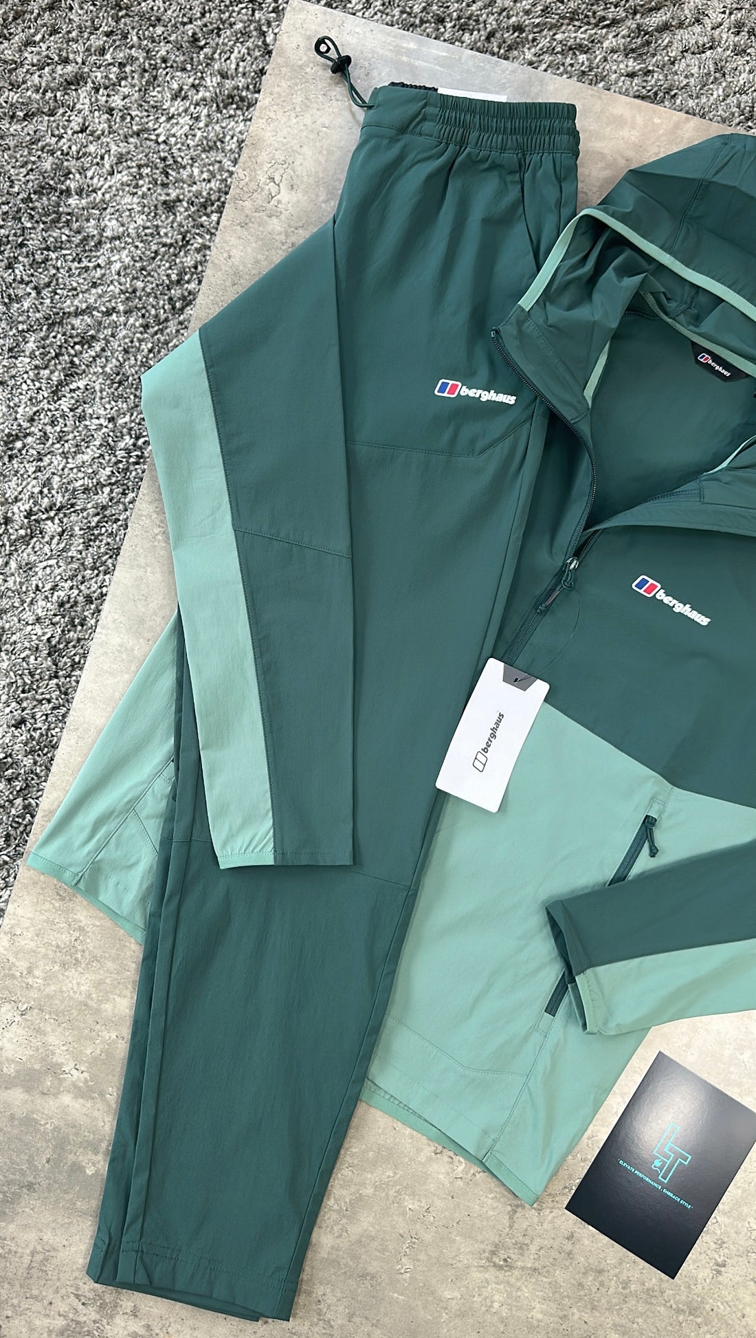 BERGHAUS TRACKSUIT - DARK/PINE GREEN