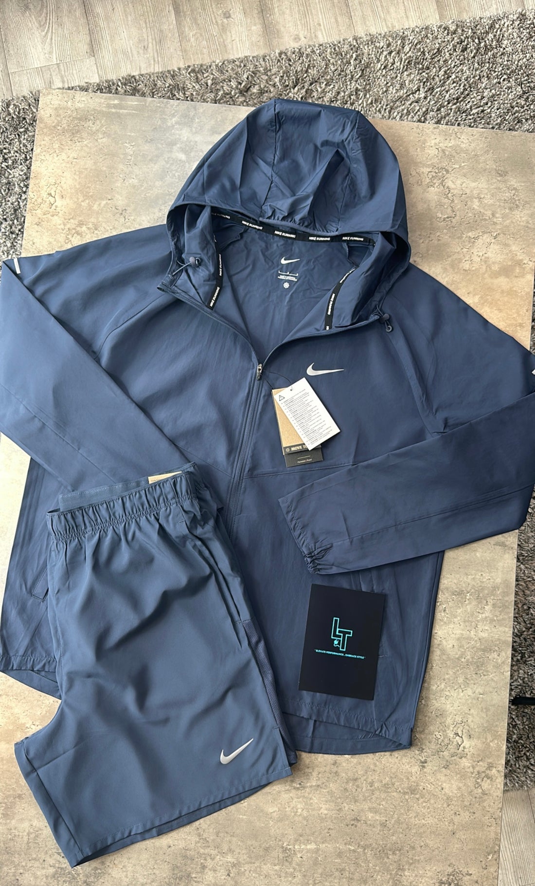 NIKE REPEL JACKET SET - THUNDER BLUE