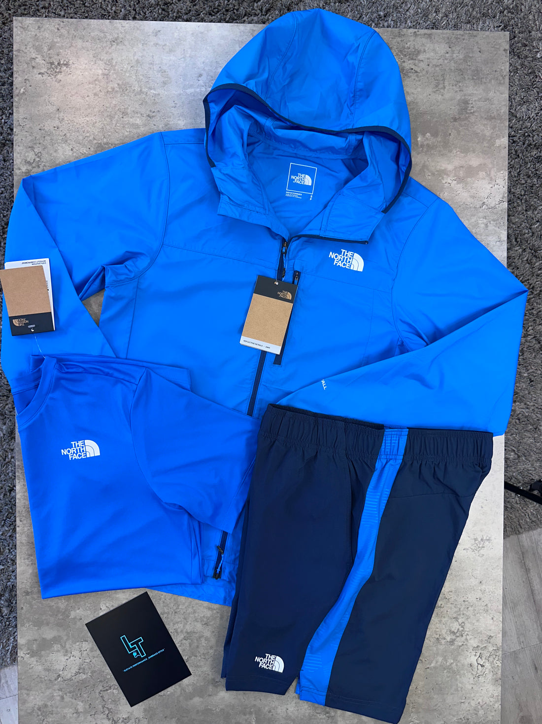 NORTH FACE 3 PIECE SET - ROYAL/NAVY
