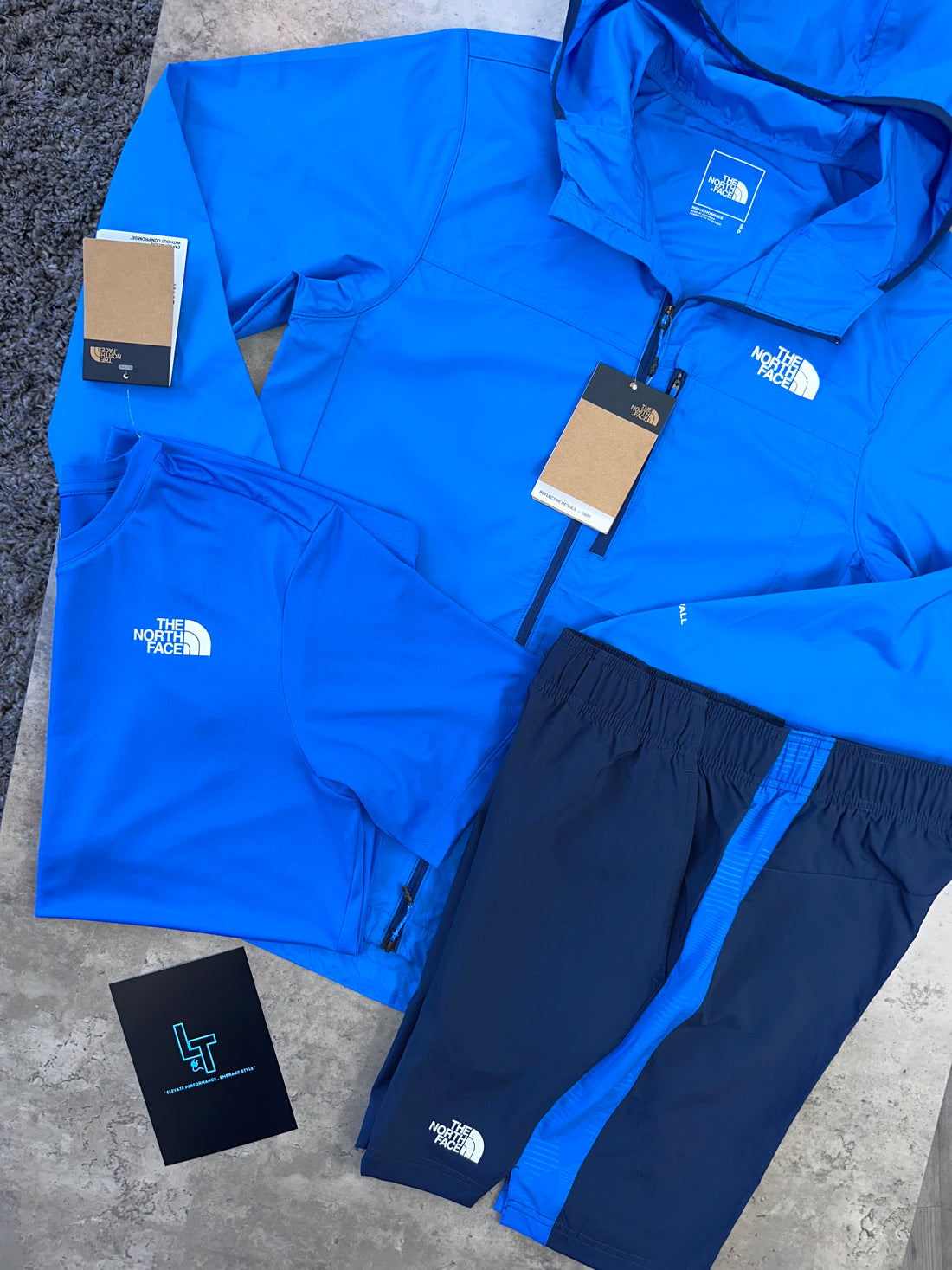 NORTH FACE 3 PIECE SET - ROYAL/NAVY