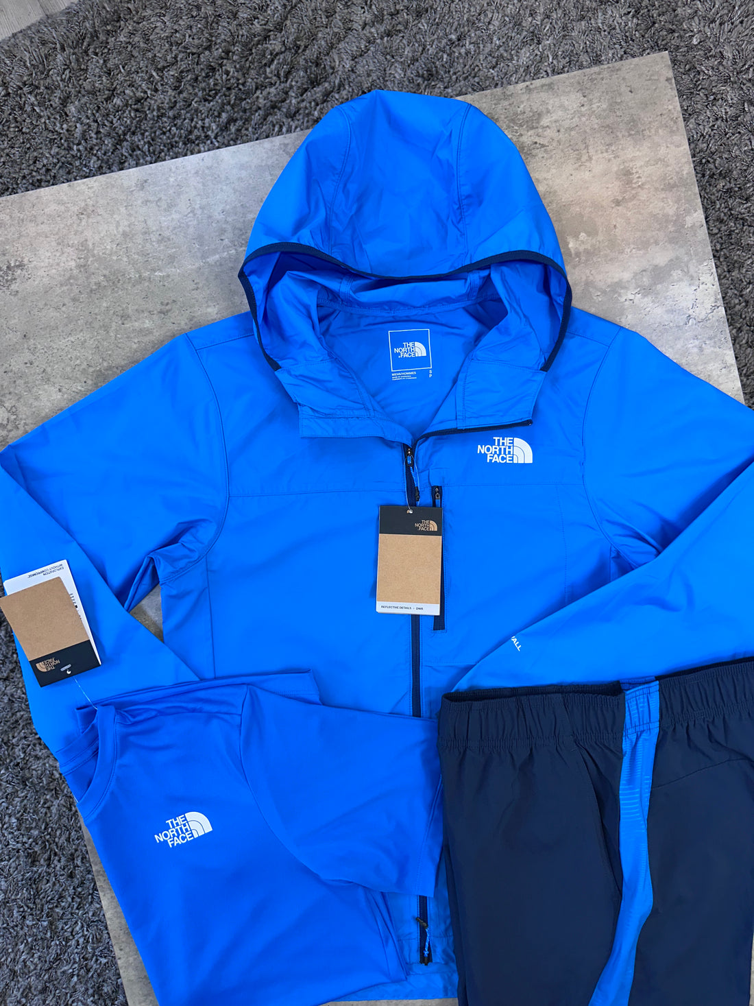 NORTH FACE 3 PIECE SET - ROYAL/NAVY