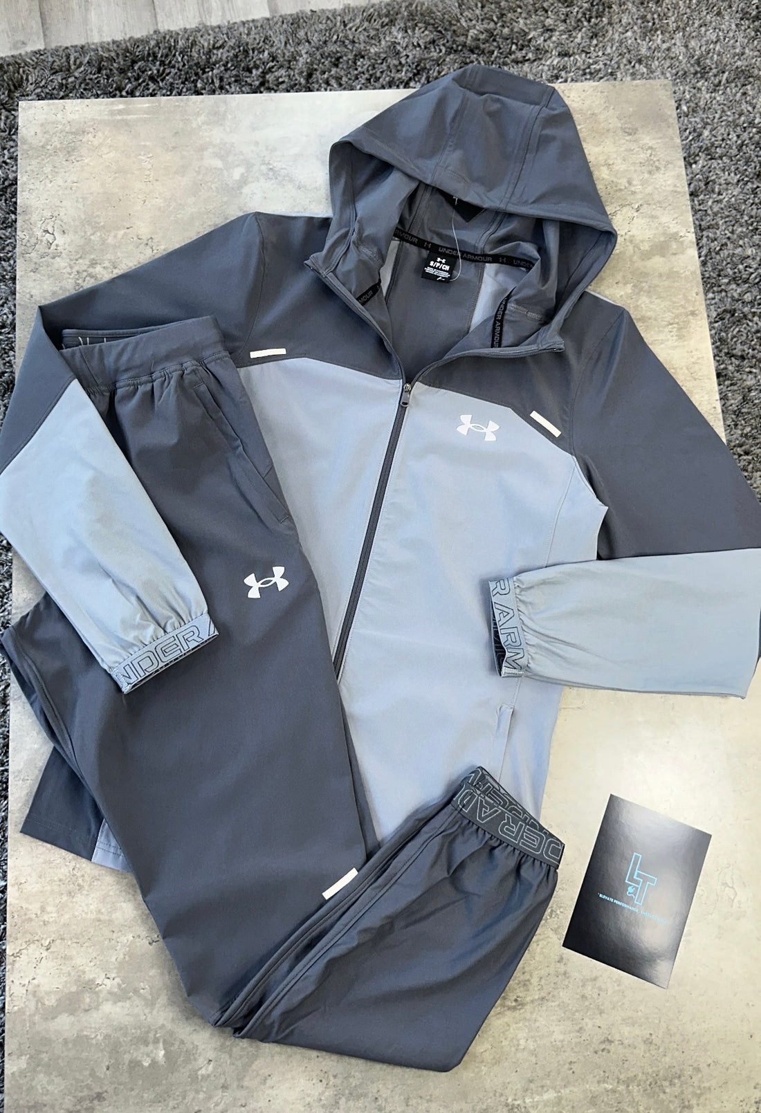 UNDER ARMOUR VANISH TRACKSUIT - LIGHT/DARK GREY