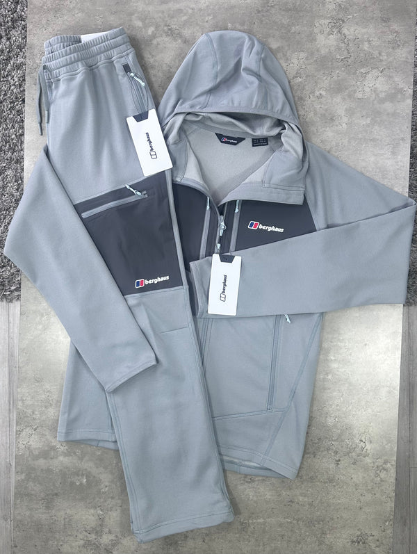 BERGHAUS FLEECE TRACKSUIT - LIGHT / DARK GREY