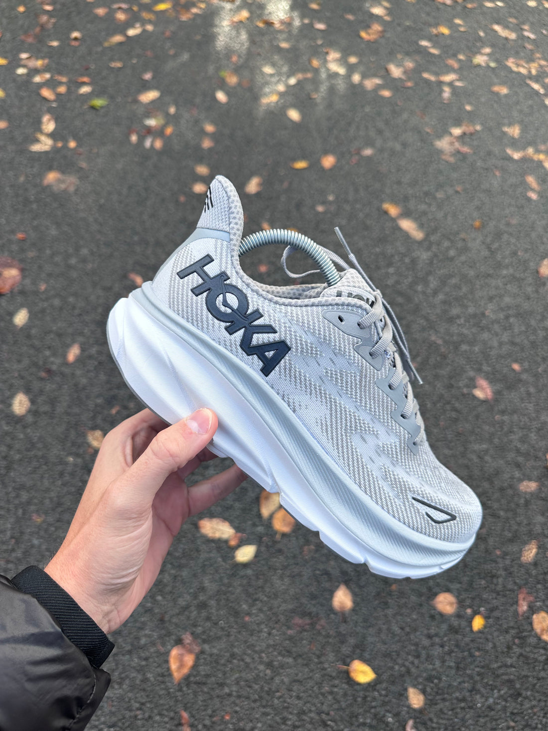 HOKA TRAINERS - GREY/WHITE