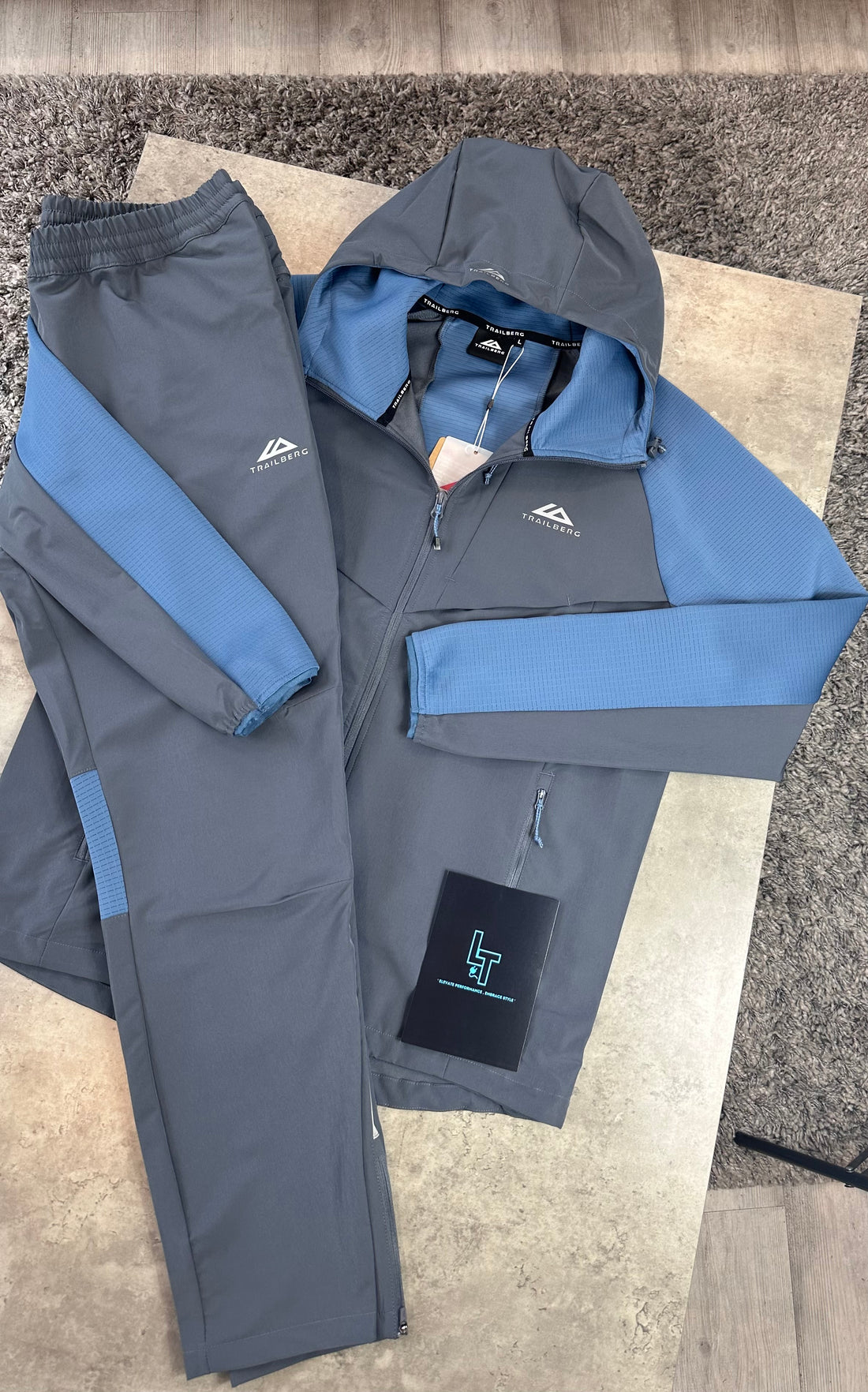 TRAILBERG DASH TRACKSUIT - BLUE/GREY