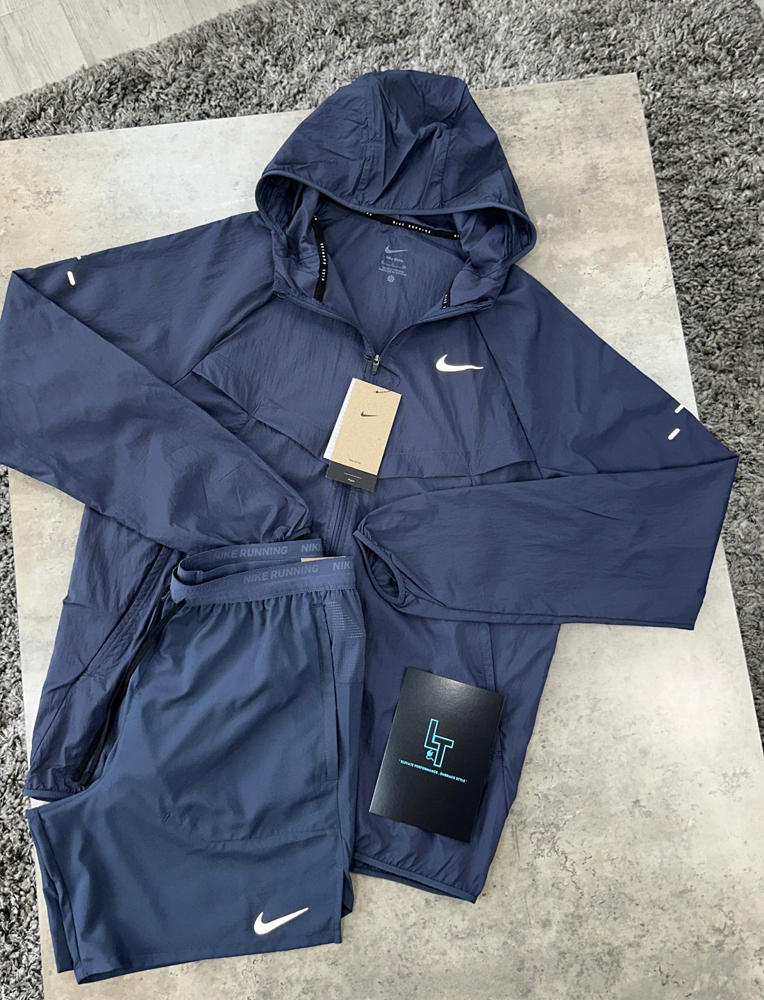 NIKE STRIDE JACKET SET - THUNDER BLUE