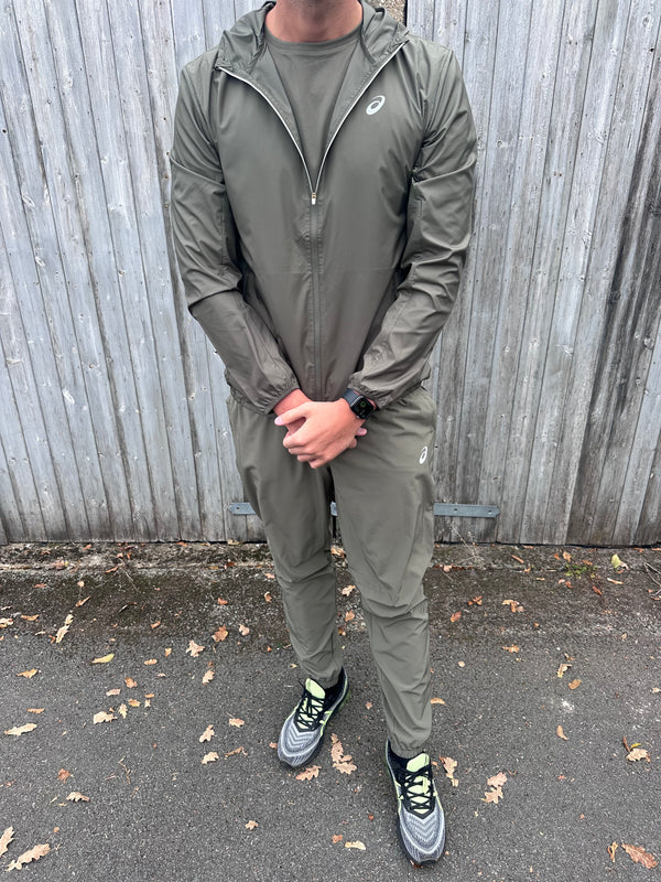 ASICS WOVEN 3 PIECE TRACKSUIT - KHAKI