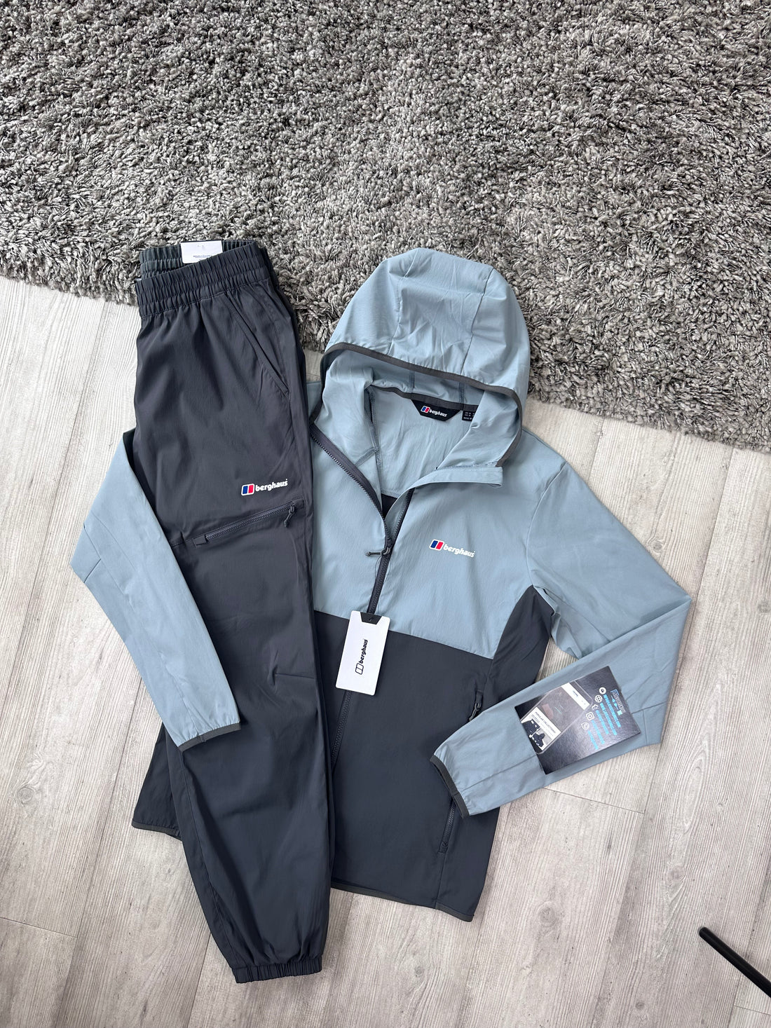 BERGHAUS THERAN CARGO TRACKSUIT - LIGHT/DARK GREY