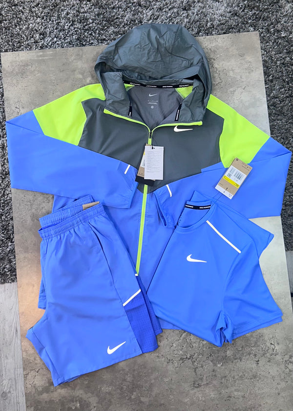 NIKE MILER TRI SET - BLUE / GREY / YELLOW