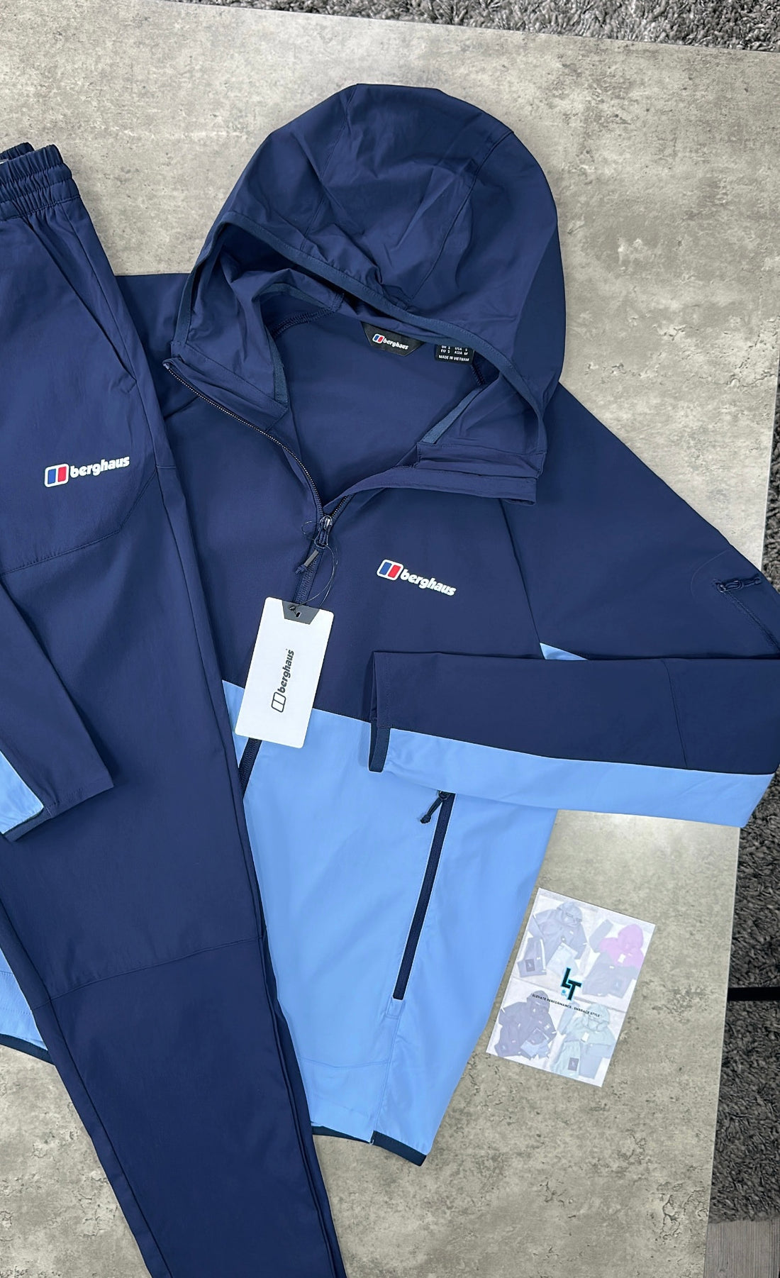 BERGHAUS TRACKSUIT - NAVY/SKY BLUE