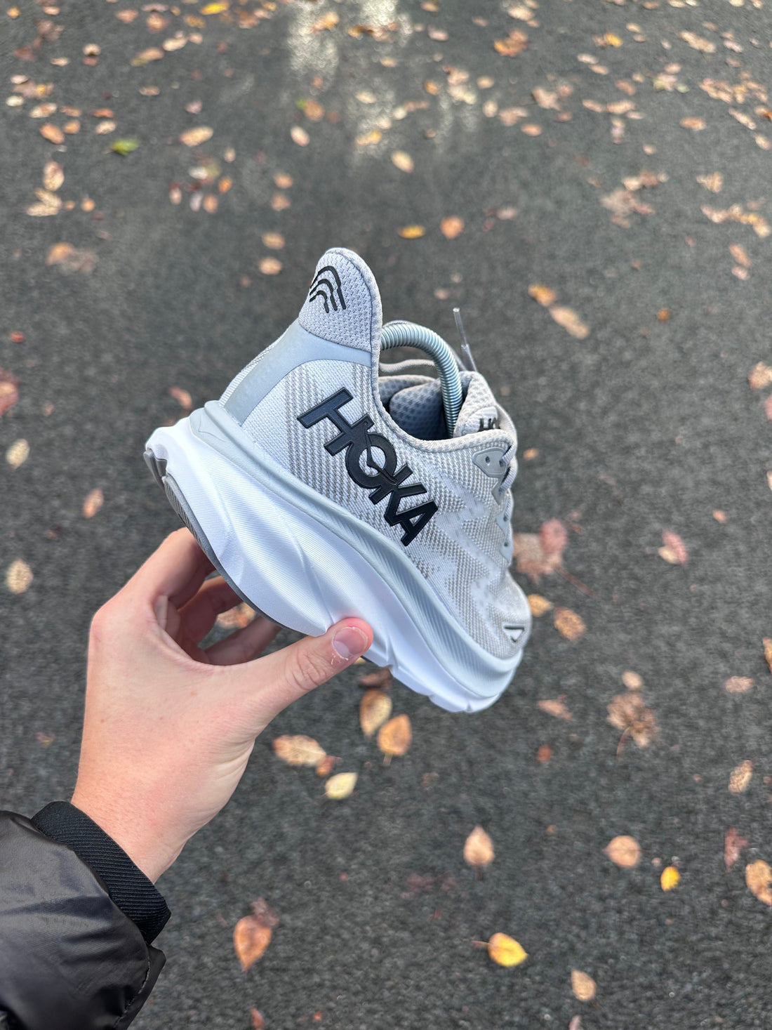 HOKA TRAINERS - GREY/WHITE