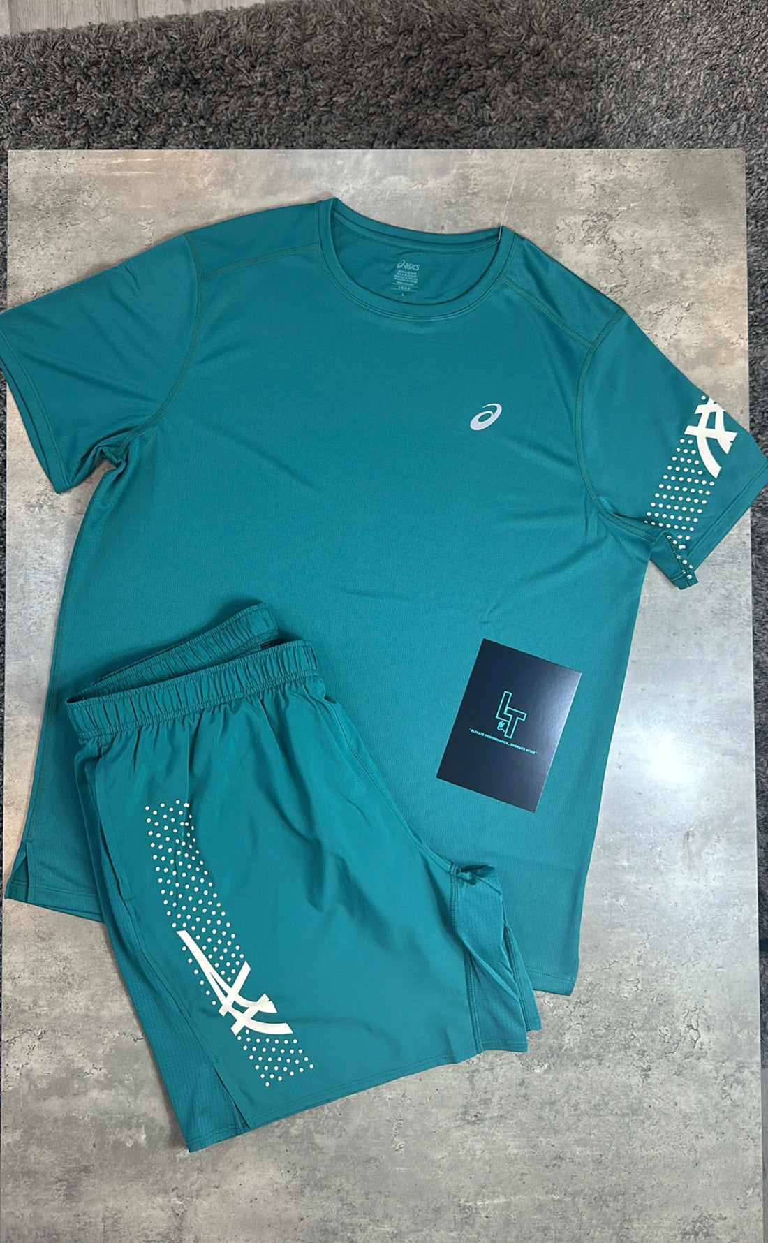 ASICS 3 PIECE SET - TEAL