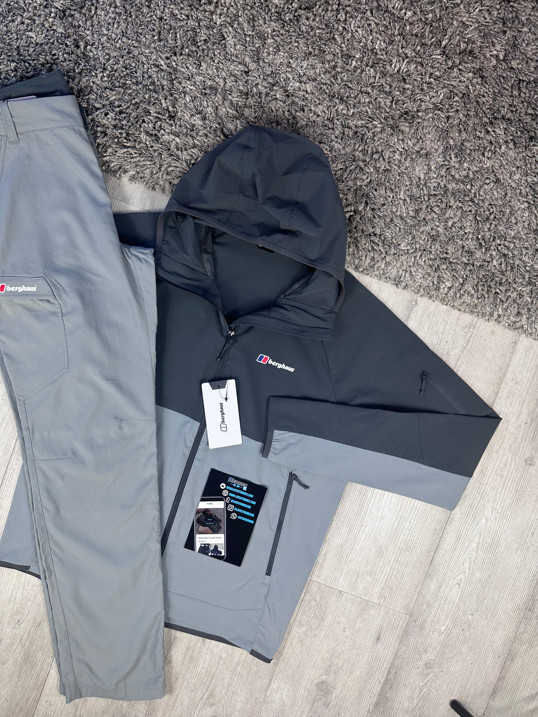 BERGHAUS NAVIGATOR TRACKSUIT - LIGHT/DARK GREY