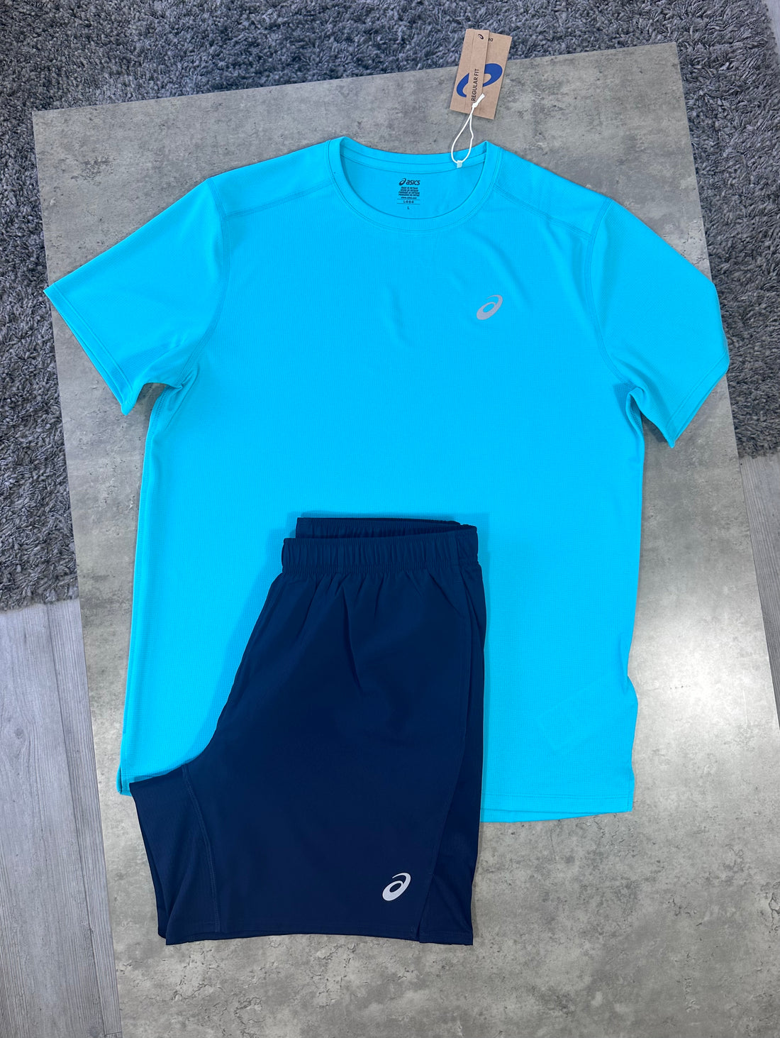 ASICS CORE SET - AQUA / NAVY