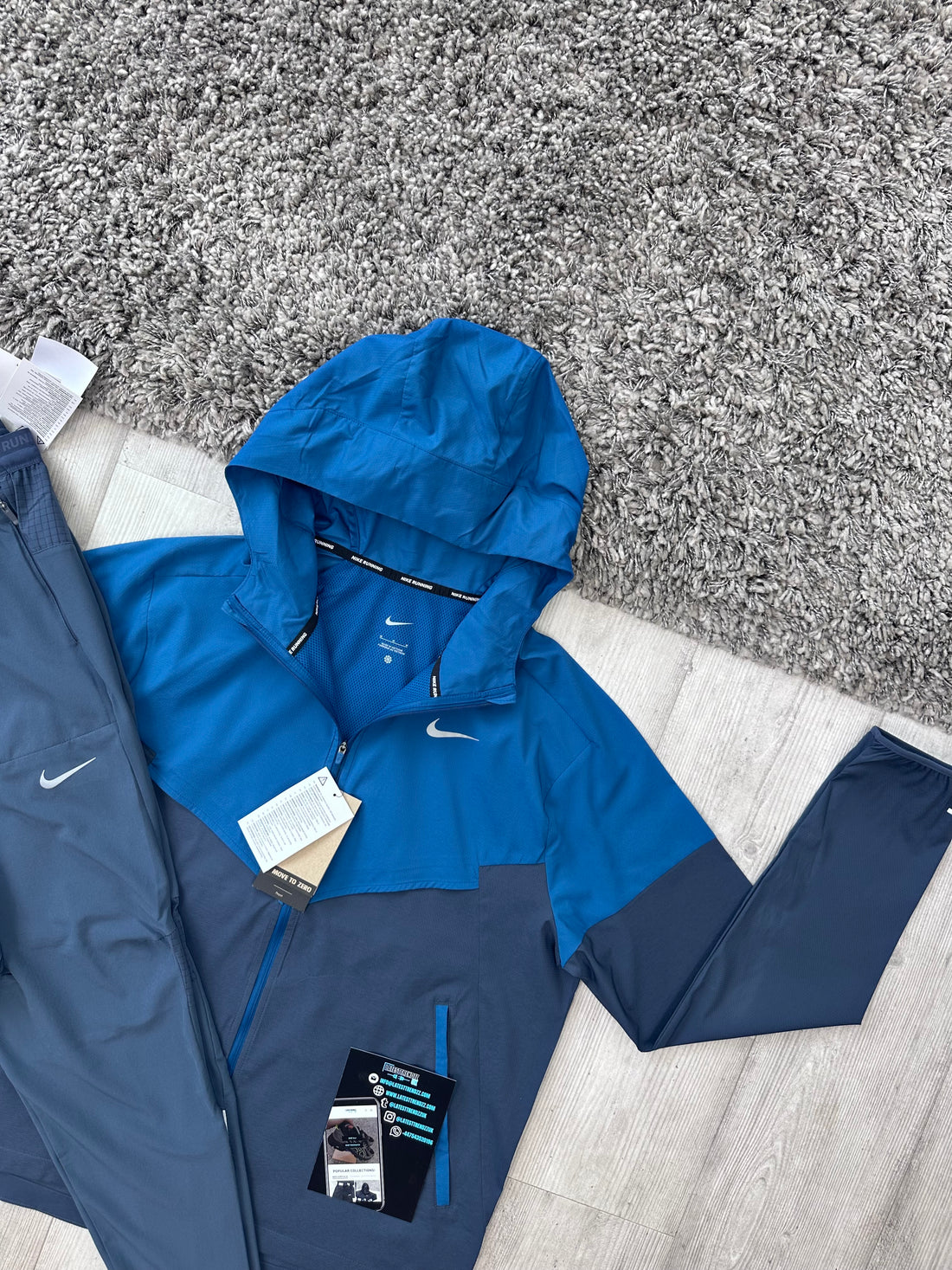 NIKE WINDRUNNER TRACKSUIT - COURT BLUE/NAVY