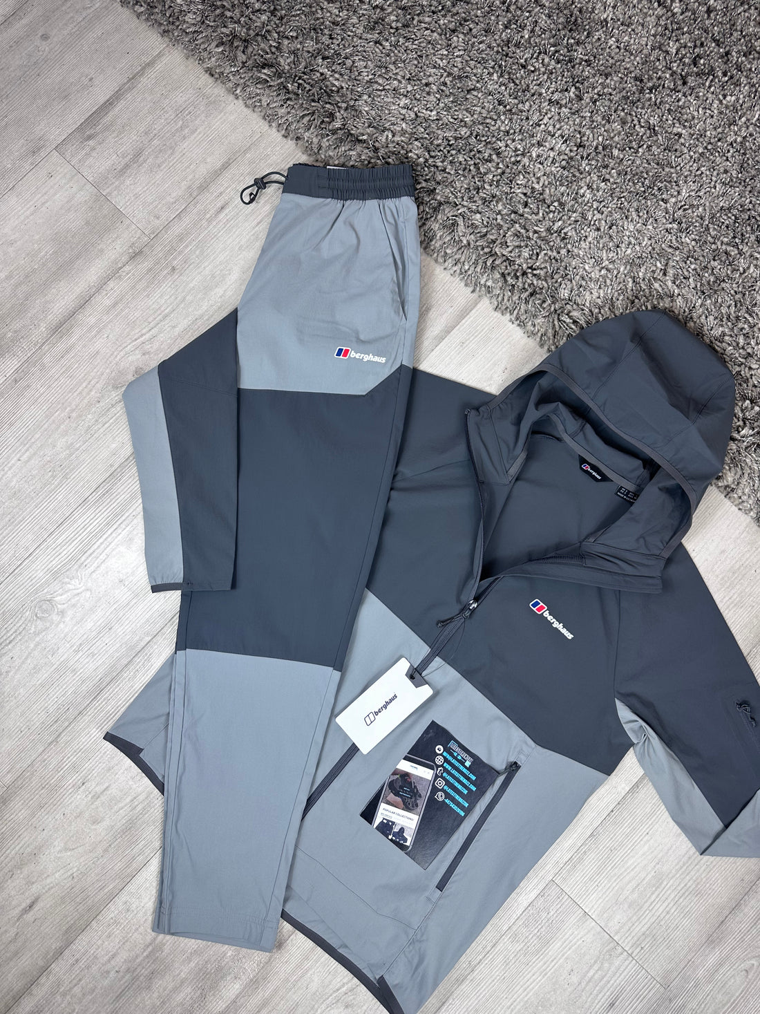 BERGHAUS THERAN TRACKSUIT - DARK/LIGHT GREY