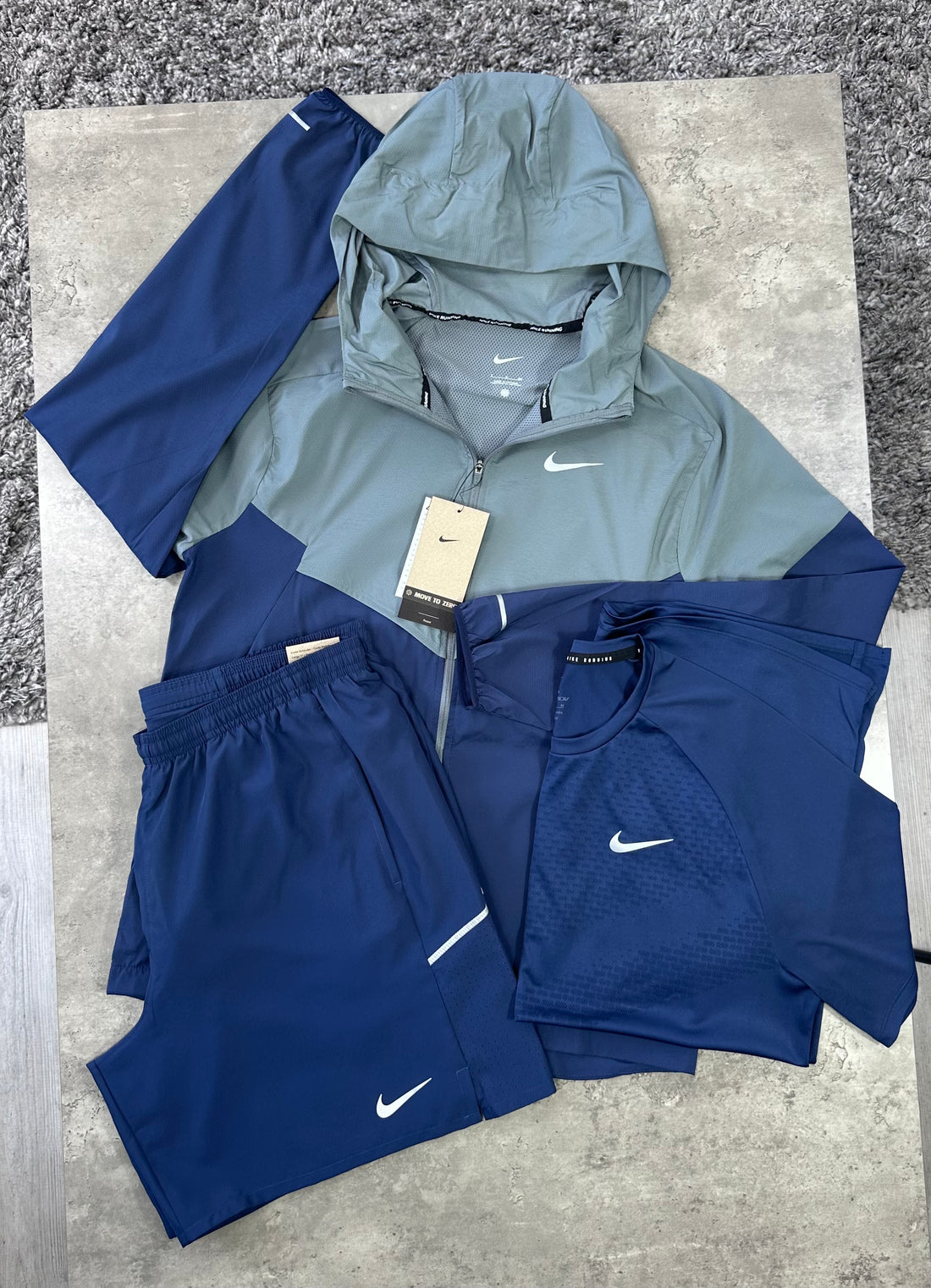 NIKE WINDRUNNER ADV TRI SET - NAVY / GREY