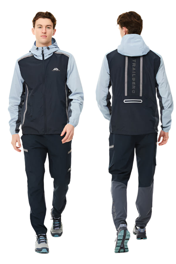 TRAILBERG TRIATHLON TRACKSUIT - NAVY/GREY/LIGHT BLUE