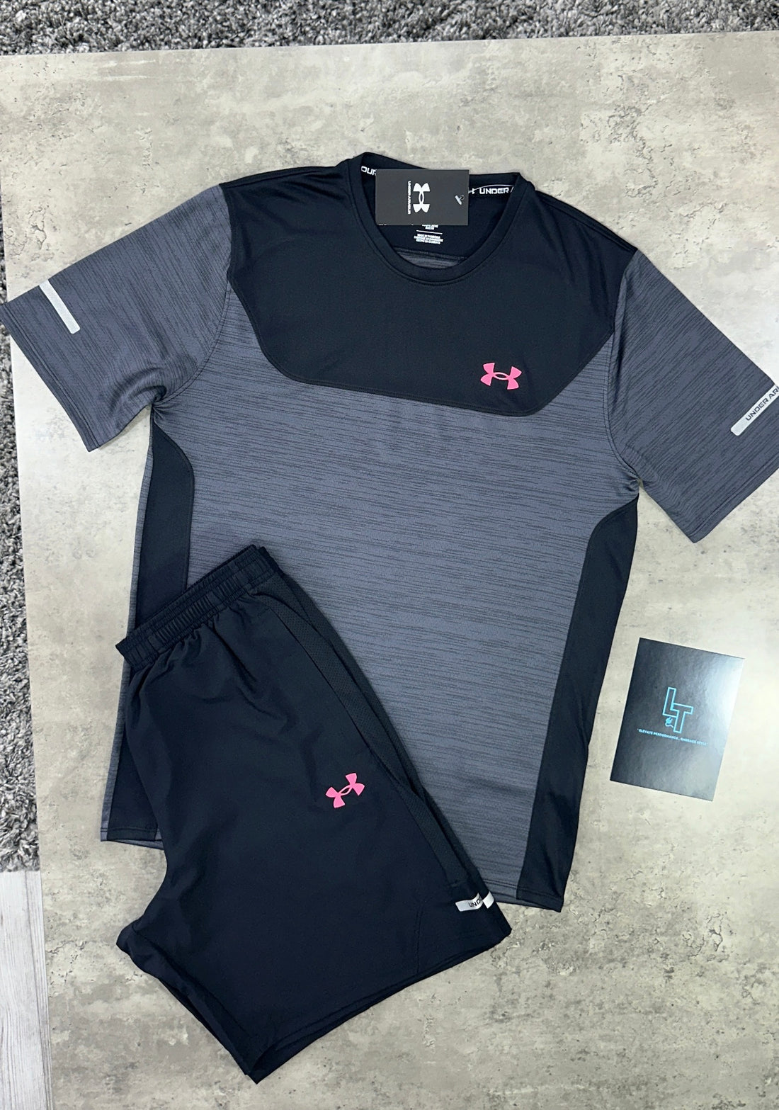 UNDER ARMOUR UTILITY SET - BLACK/PINK