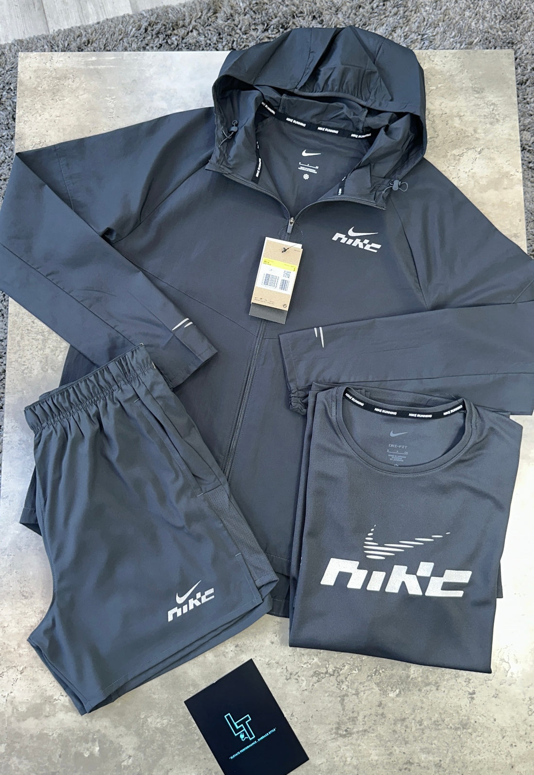 NIKE GRAPHIC 3 PIECE - CHARCOAL GREY