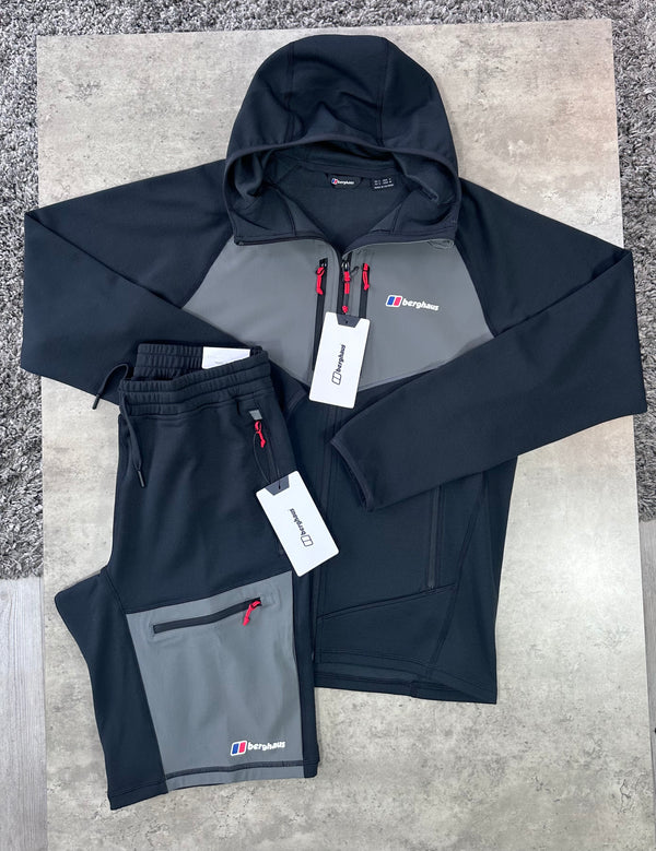 BERGHAUS FLEECE SET - BLACK/GREY/RED