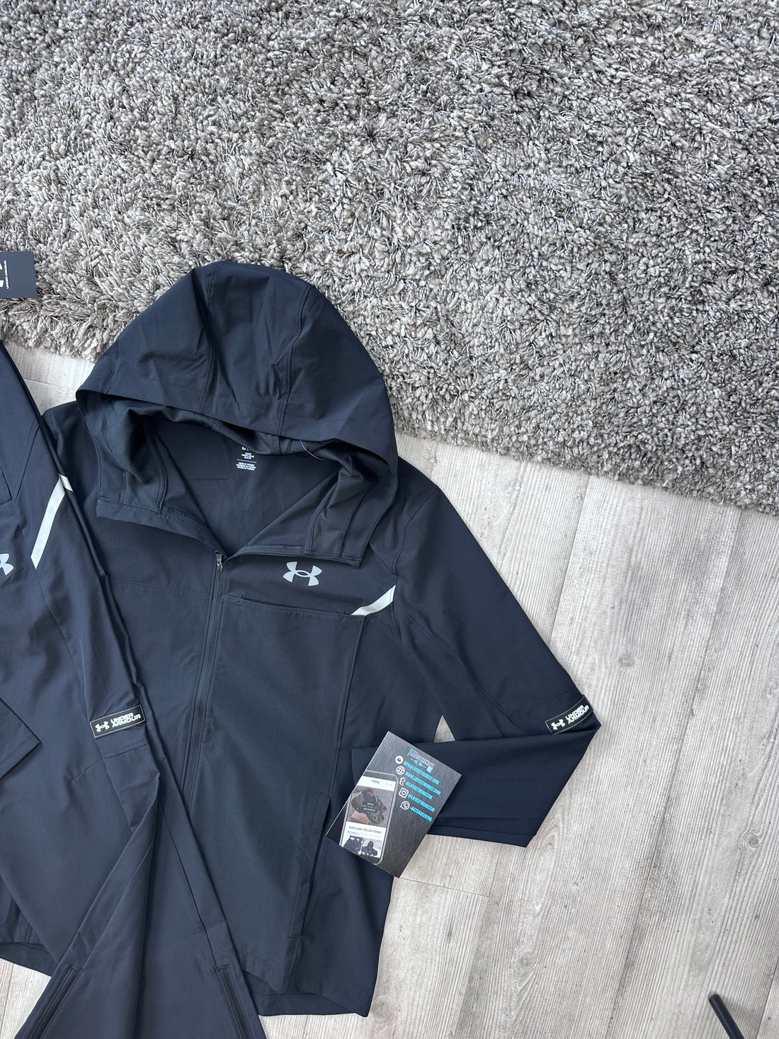 UNDER ARMOUR VANISH UTILITY TRACKSUIT - BLACK